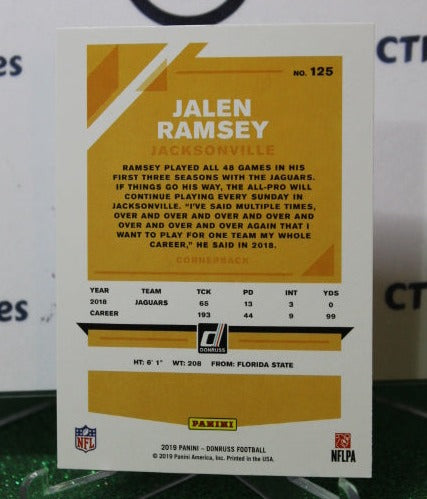 2019 PANINI DONRUSS JALEN RAMSEY # 125 NFL JACKSONVILLE JAGUARS GRIDIRON CARD