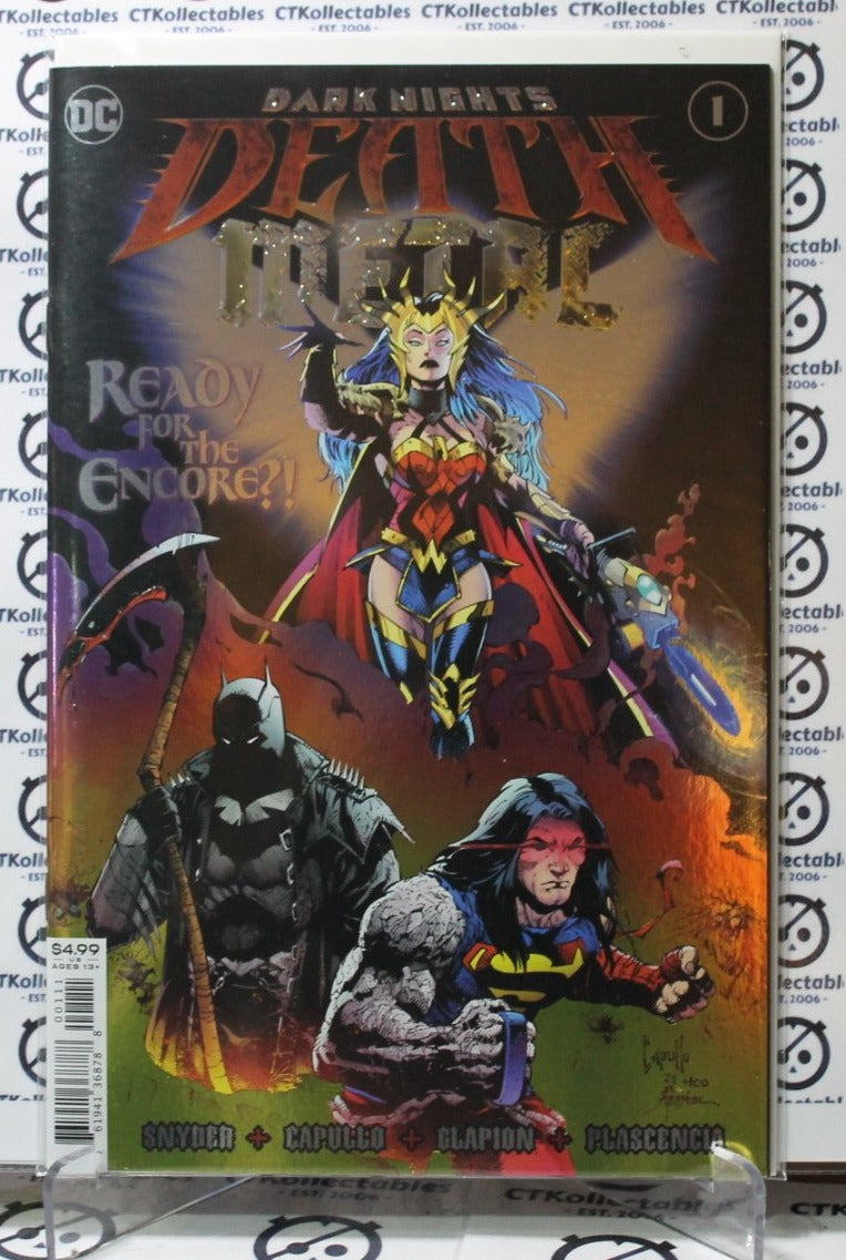 DARK NIGHTS DEATH METAL # 1 FOIL VARIANT NM/VF 2020 COMIC BOOK DC BATMAN