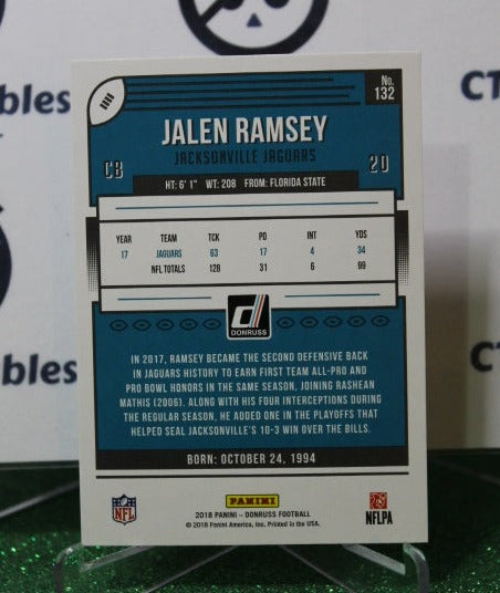 2018 PANINI DONRUSS JALEN RAMSEY # 132 NFL JACKSONVILLE JAGUARS GRIDIRON CARD
