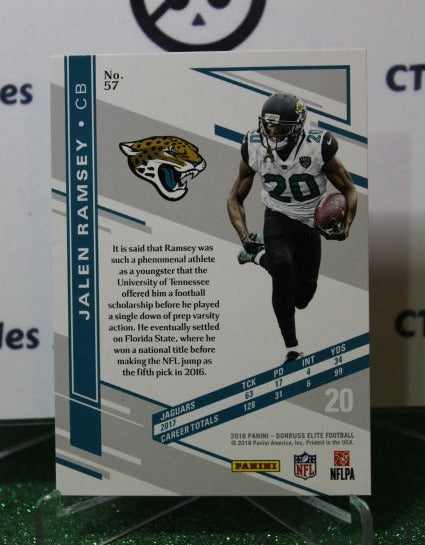 2018 PANINI DONRUSS ELITE JALEN RAMSEY # 57 NFL JACKSONVILLE JAGUARS GRIDIRON CARD
