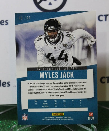 2019 PANINI PRESTIGE MYLES JACK # 133 NFL JACKSONVILLE JAGUARS GRIDIRON CARD