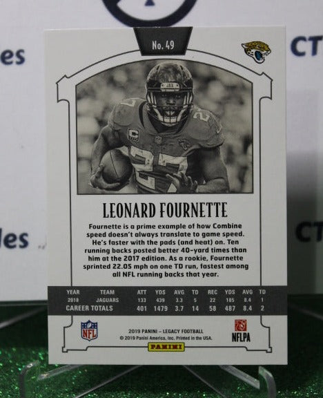 2019 PANINI LEGACY LEONARD FOURNETTE # 49 NFL JACKSONVILLE JAGUARS GRIDIRON CARD