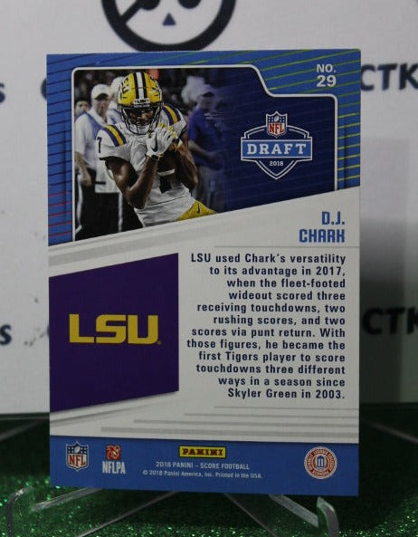 2018 PANINI SCORE D.J. CHARK # 29 ROOKIE NFL JACKSONVILLE JAGUARS GRIDIRON CARD