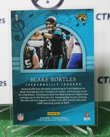 2018 PANINI CLASSICS BLAKE BORTLES # 17 COMPOSERS NFL JACKSONVILLE JAGUARS GRIDIRON CARD