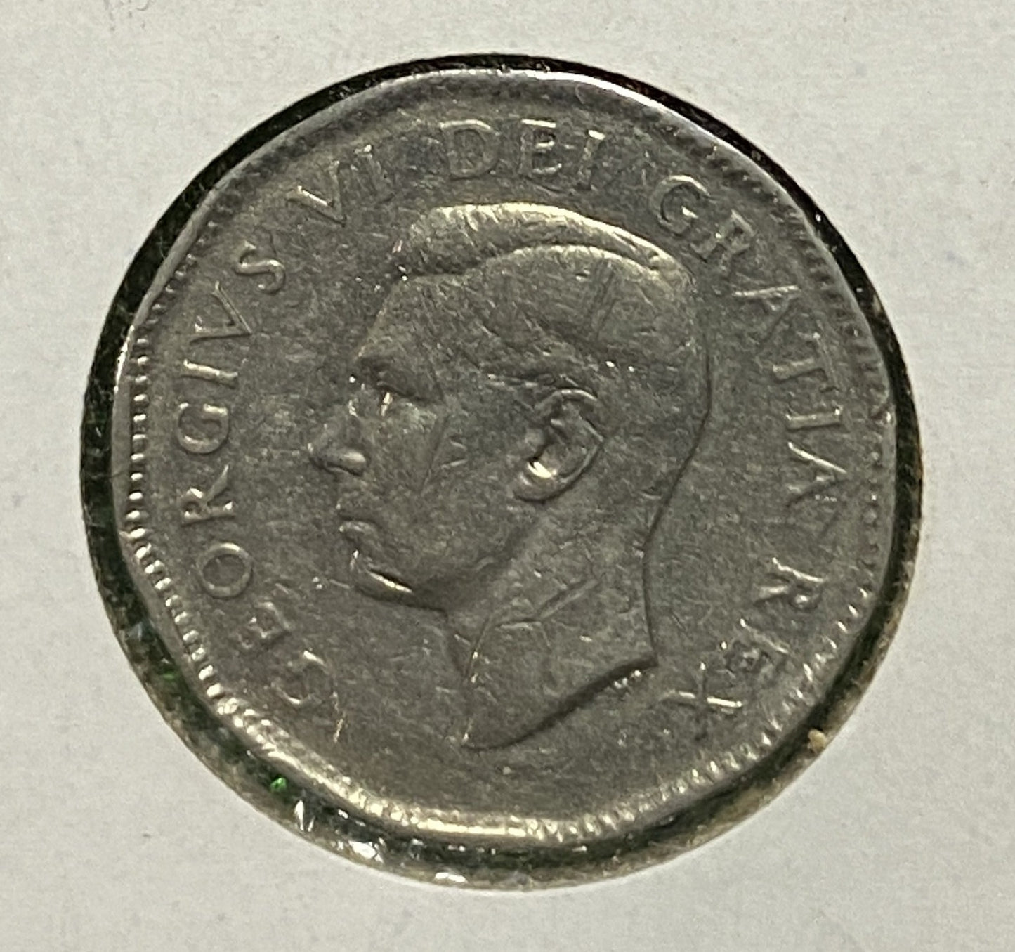 CANADIAN 1949 NICKEL 5 CENTS COIN GEORGE VI (VG/F)