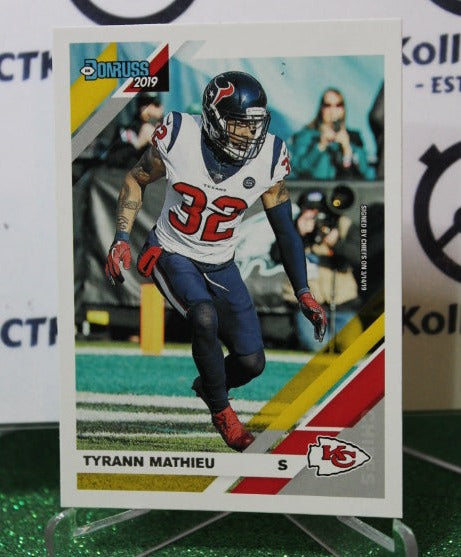 2019 PANINI DONRUSS TYRANN MATHIEU # 112 NFL KANSAS CITY CHIEFS GRIDIRON CARD