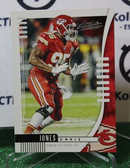 2019 PANINI ABSOLUTE CHRIS JONES # 41 NFL KANSAS CITY CHIEFS GRIDIRON CARD