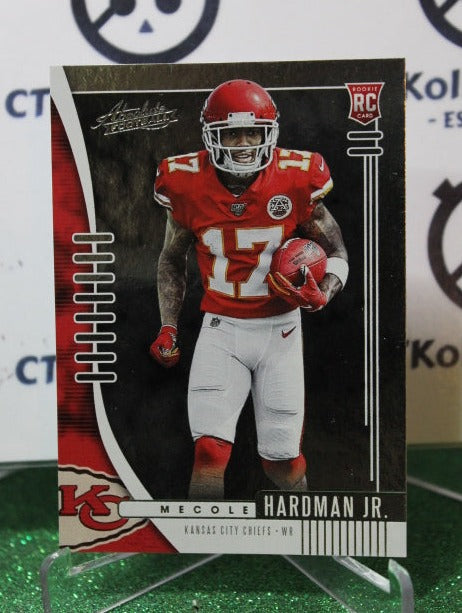 2019 PANINI ABSOLUTE MECOLE HARDMAN JR. # 128 ROOKIE NFL KANSAS CITY CHIEFS GRIDIRON CARD