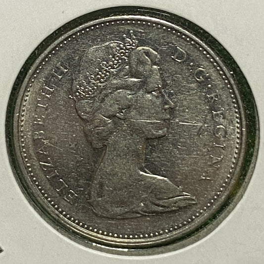 CANADIAN 1978 Queen Elizabeth II 25 CENTS QUARTER COIN VF+ / EF CONDITION