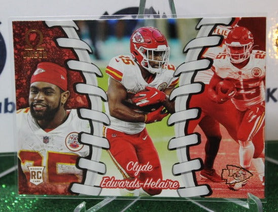 2020 PANINI CHRONICLES OMEGA CLYDE EDWARDS-HELAIRE # O-8 ROOKIE NFL KANSAS CITY CHIEFS GRIDIRON CARD