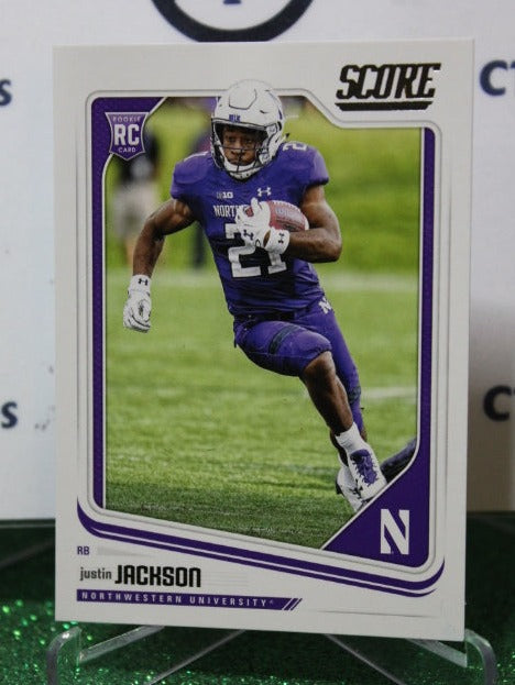 2018 PANINI SCORE JUSTIN JACKSON # 431 DRAFT ROOKIE NFL LOS ANGELES CHARGERS GRIDIRON CARD