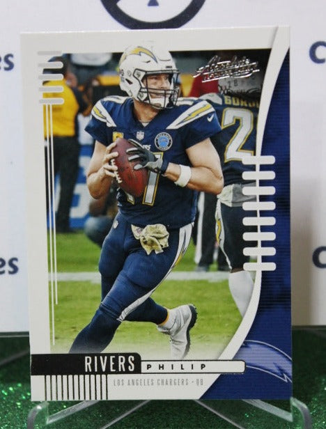 2019 PANINI ABSOLUTE PHILIP RIVERS # 42 NFL LOS ANGELES CHARGERS GRIDIRON CARD