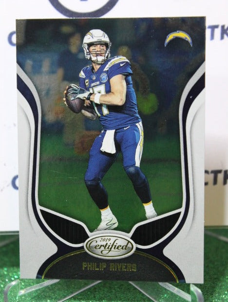 2019 PANINI CERTIFIED PHILIP RIVERS # 43 NFL LOS ANGELES CHARGERS GRIDIRON CARD