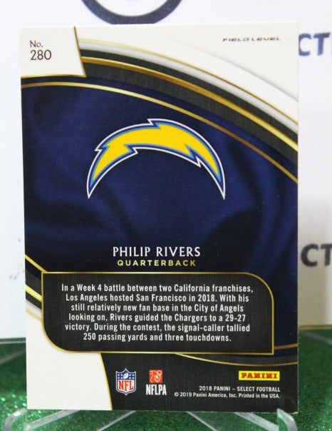 2018 PANINI SELECT PHILIP RIVERS # 280 NFL LOS ANGELES CHARGERS GRIDIRON CARD