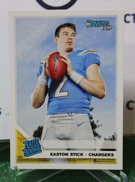 2019 PANINI DONRUSS EASTON STICK # 339 RATED ROOKIE NFL LOS ANGELES CHARGERS GRIDIRON CARD