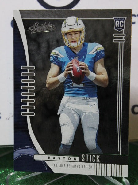2019 PANINI ABSOLUTE EASTON STICK # 117 ROOKIE NFL LOS ANGELES CHARGERS GRIDIRON CARD
