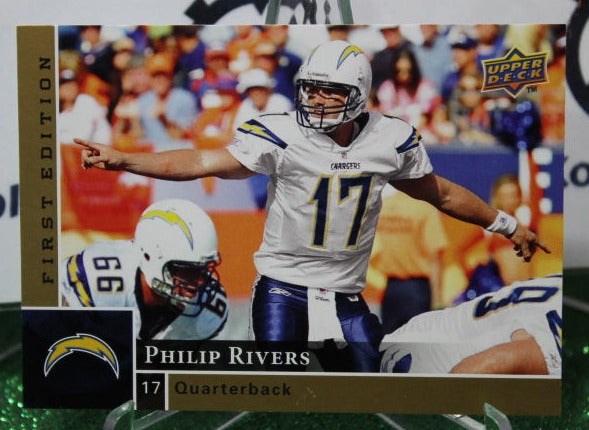 2009 UPPER DECK PHILIP RIVERS # 125 GOLD NFL LOS ANGELES CHARGERS GRIDIRON CARD