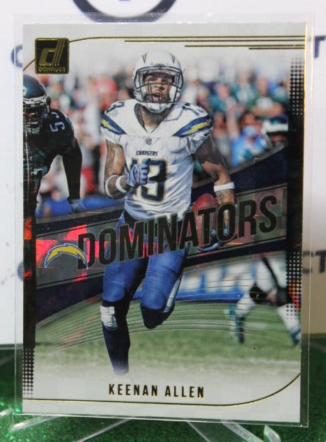 2018 PANINI DONRUSS KEENAN ALLEN # D-17 DOMINATORS NFL LOS ANGELES CHARGERS GRIDIRON CARD