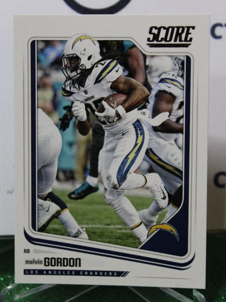 2018 PANINI SCORE MELVIN GORDON # 178 NFL LOS ANGELES CHARGERS GRIDIRON CARD