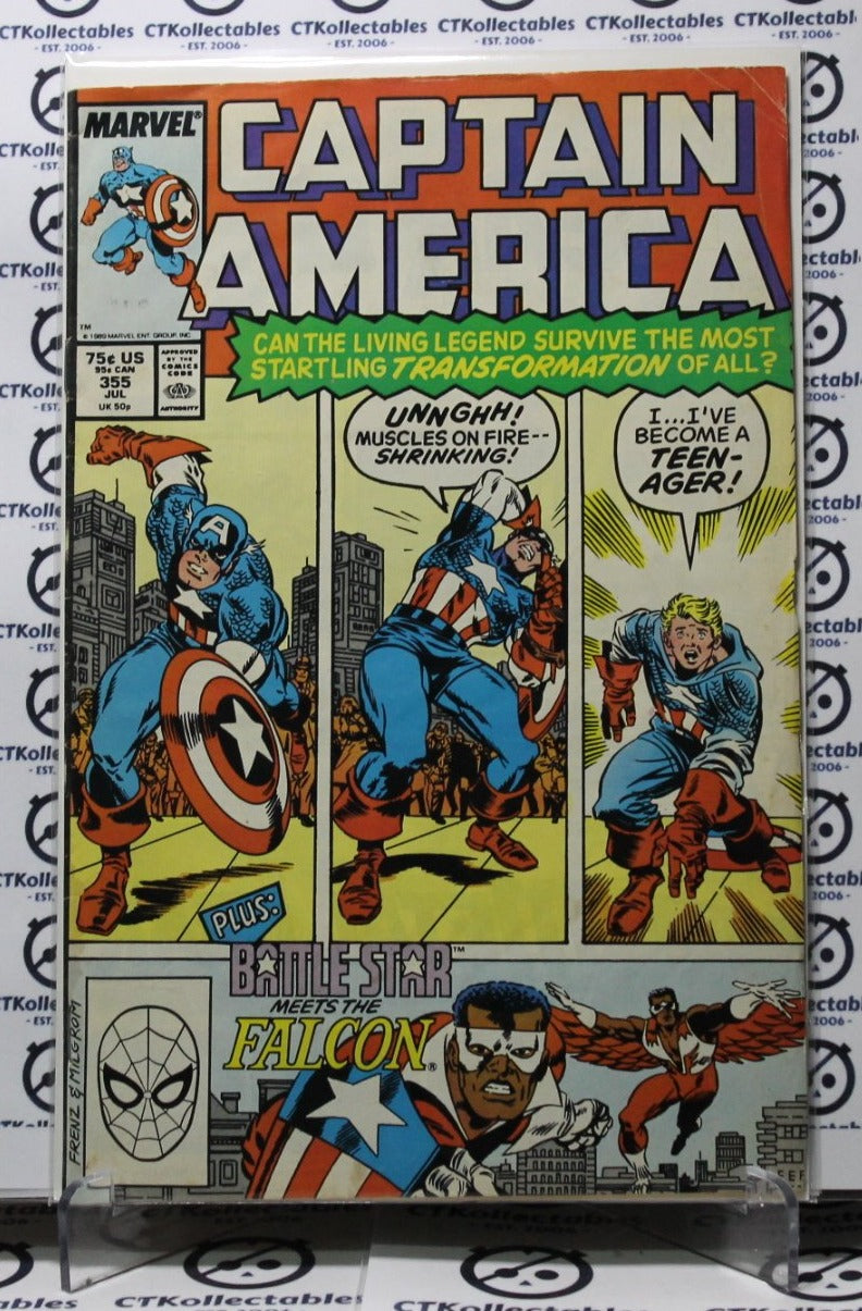 CAPTAIN AMERICA # 355 MARVEL F/VF COMIC BOOK 1989