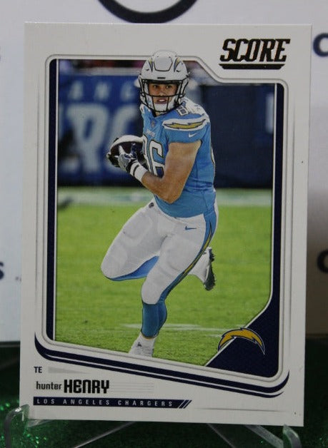 2018 PANINI SCORE HUNTER HENRY # 183 NFL LOS ANGELES CHARGERS GRIDIRON CARD