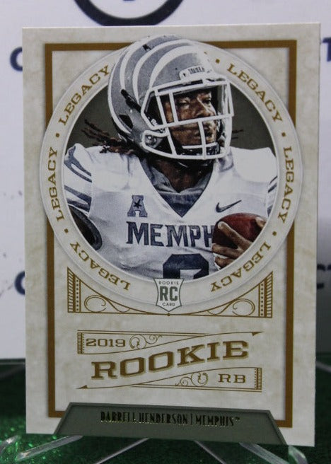 2019 PANINI LEGACY DARRELL HENDERSON # 152 ROOKIE NFL LOS ANGELES RAMS GRIDIRON CARD