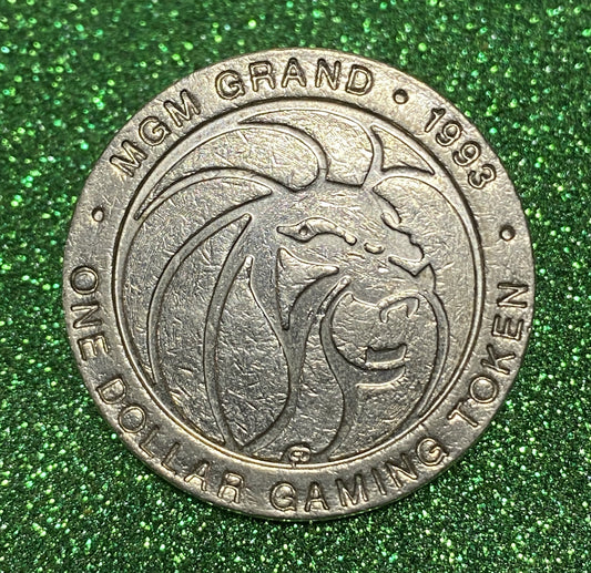 UNITED STATES CASINO ONE DOLLAR GAMING TOKEN COIN VF/VF+ CONDITION LAS VEGAS NV 1993
