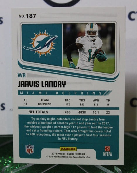 2018 PANINI SCORE JARVIS LANDRY # 187 NFL MIAMI DOLPHINS GRIDIRON CARD