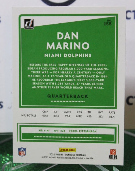2020 PANINI DONRUSS DAN MARINO # 155 NFL MIAMI DOLPHINS GRIDIRON CARD