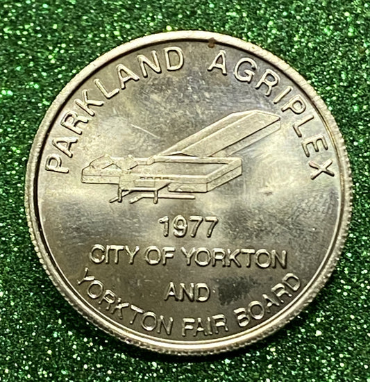 CITY OF YORKTON SASKATCHEWAN TOKEN SOUVENIR CANADIAN COIN VF/UNC 1977