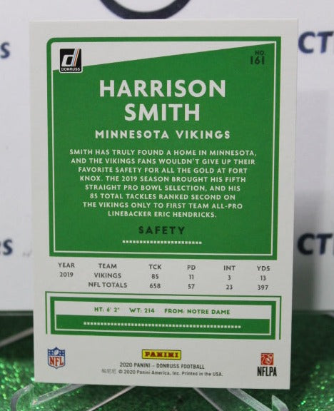 2020 PANINI DONRUSS HARRISON SMITH # 161 NFL MINNESOTA VIKINGS GRIDIRON CARD