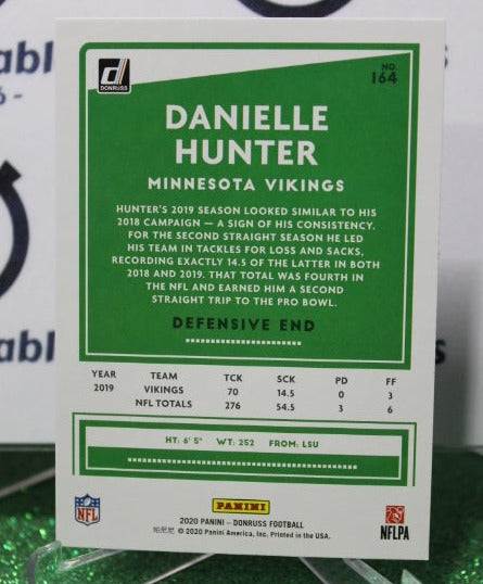 2020 PANINI DONRUSS DANIELLE HUNTER # 164 NFL MINNESOTA VIKINGS GRIDIRON CARD