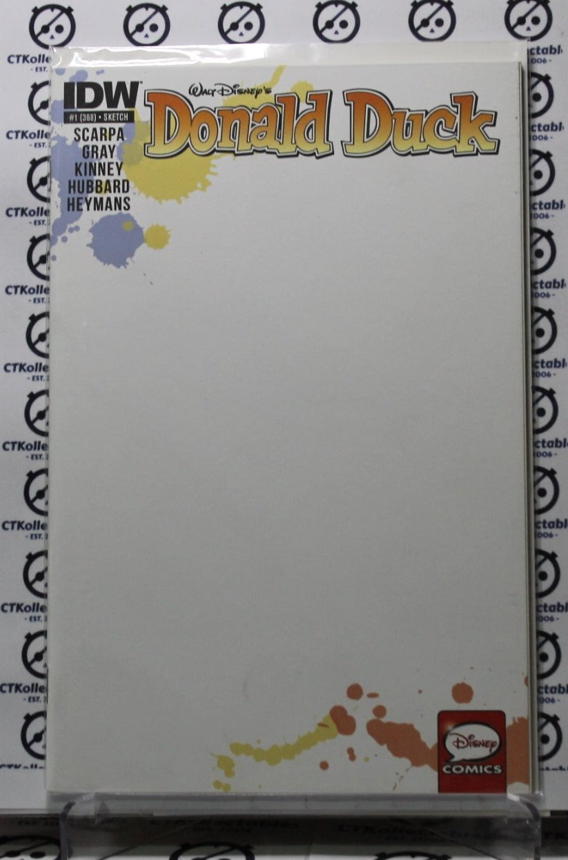 DONALD DUCK # 1 BLANK SKETCH COVER VARIANT IDW / DISNEY COMIC BOOK 2015
