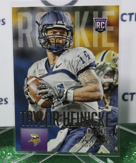 2015 PANINI PRESTIGE TAYLOR HEINICKE # 288 ROOKIE NFL MINNESOTA VIKINGS GRIDIRON CARD