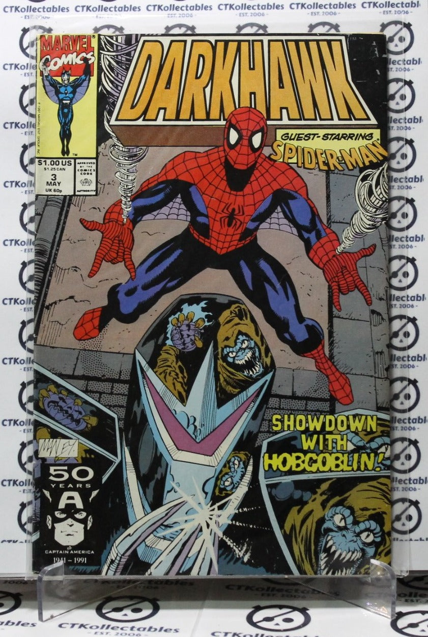 DARKHAWK # 3 MARVEL COMIC BOOK 1991 SPIDER-MAN