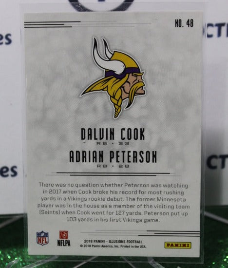 2018 PANINI ILLUSIONS DALVIN COOK # 48 NFL MINNESOTA VIKINGS GRIDIRON CARD