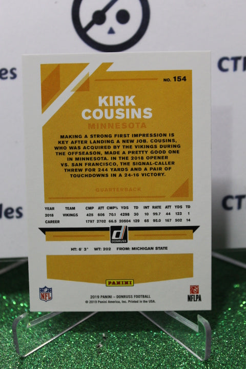 2019 PANINI DONRUSS KIRK COUSINS # 154 PRESS PROOF RED NFL MINNESOTA VIKINGS GRIDIRON CARD