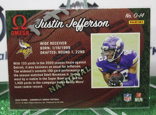 2020 PANINI OMEGA JUSTIN JEFFERSON # O-14 NFL MINNESOTA VIKINGS GRIDIRON CARD