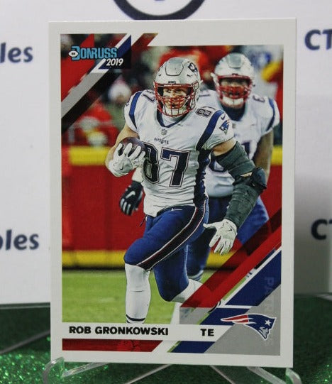 2019 PANINI DONRUSS ROB GRONKOWSKI # 164 NFL NEW ENGLAND PATRIOTS GRIDIRON CARD