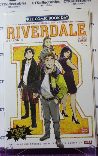 RIVERDALE SEASON 3 ARCHIE COMIC BOOK VF EXCLUSIVE FREE COMIC BOOK DAY