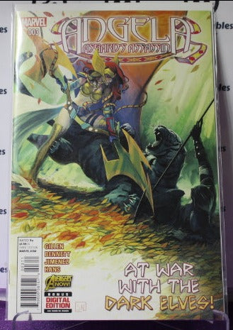 ANGELA ASGARD'S ASSASSIN # 003 MARVEL COMIC BOOK 2015