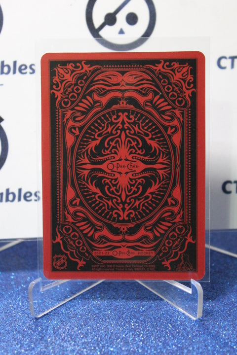 2021-22 O-PEE-CHEE BRADY TKACHUK EIGHT OF DIAMONDS OTTAWA SENATORS HOCKEY CARD