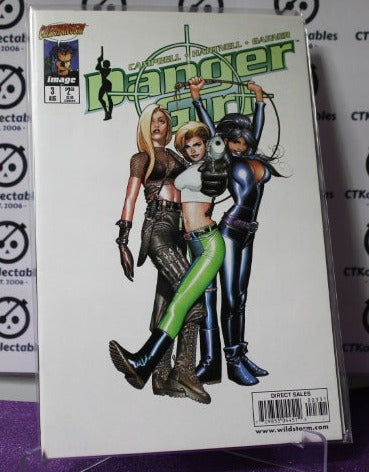 DANGER GIRL # 3 CLIFFHANGER / IMAGE COMICS VARIANT COMIC BOOK 1998