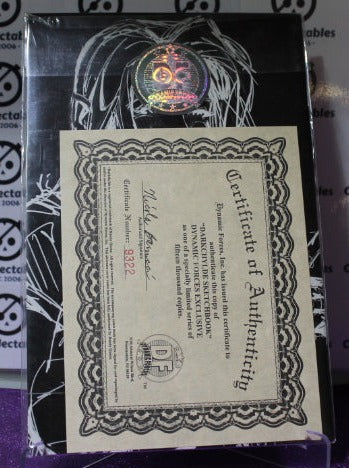 DARKCHYLDE SKETCHBOOK # 1 DYNAMIC FORCES W/COA MATURE COMIC BOOK 1998