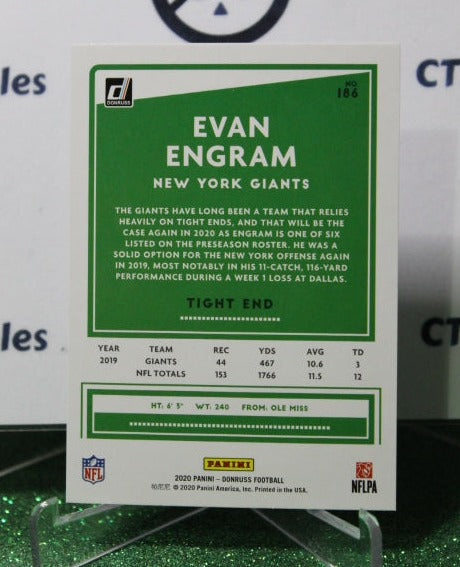 2020 PANINI DONRUSS EVAN ENGRAM # 186 NFL NEW YORK GIANTS GRIDIRON CARD