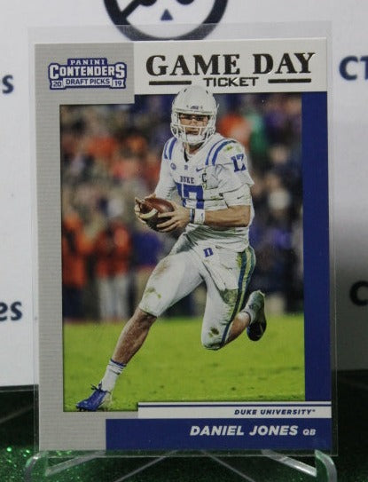 2019 PANINI CONTENDERS DANIEL JONES # 16 ROOKIE GAME DAY NFL NEW YORK GIANTS GRIDIRON CARD
