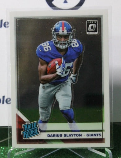 2019 PANINI DONRUSS OPTIC DARIUS SLAYTON # 188 RATED ROOKIE NFL NEW YORK GIANTS GRIDIRON CARD