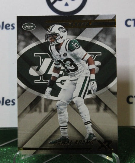 2018 PANINI XR JAMAL ADAMS # 12 NFL NEW YORK JETS GRIDIRON CARD