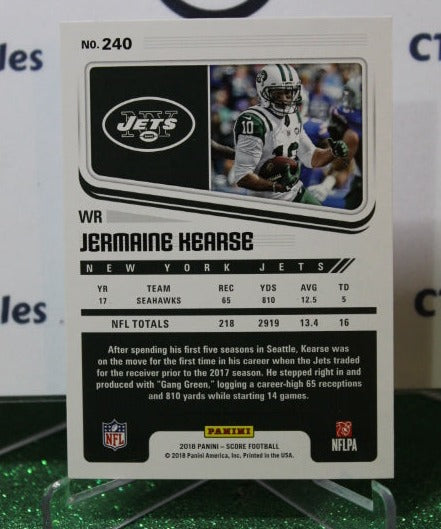 2018 PANINI SCORE JEAMAINE HEARSE # 240 NFL NEW YORK JETS GRIDIRON CARD