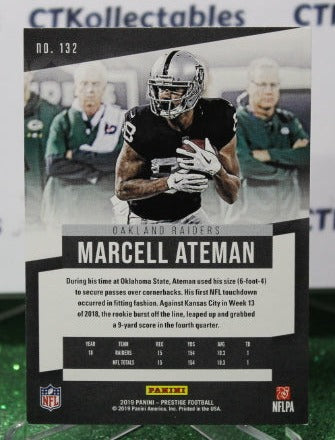 2019 PANINI PRESTIGE MARCELL ATEMAN # 132 NFL OAKLAND RAIDERS GRIDIRON CARD
